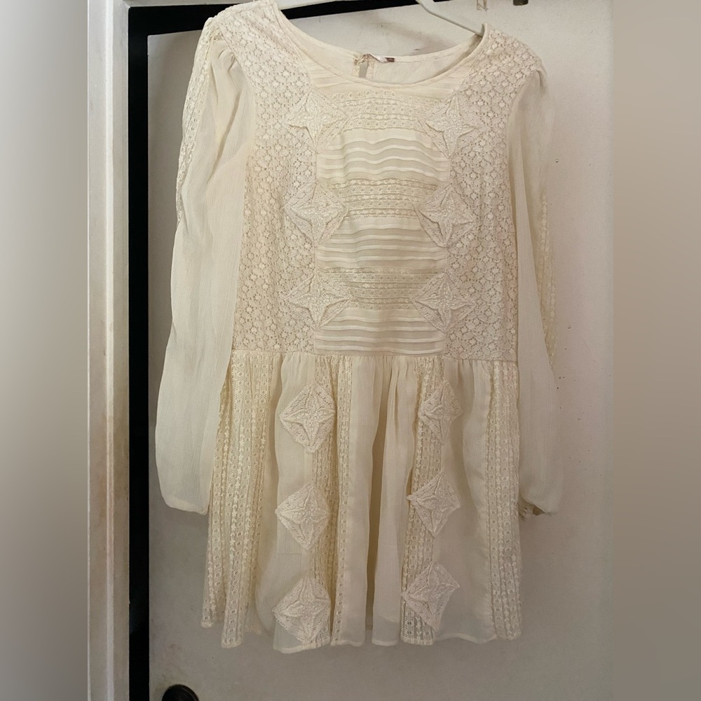 Free people lace mini dress